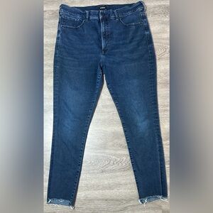 Express 14R Women's Skinny High Rise  Jeans Blue.